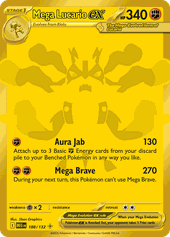 Mega Lucario ex card, Mega Evolution 188/132
