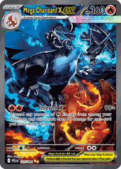 Mega Charizard X ex card, Phantasmal Flames 125/094