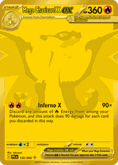 Mega Charizard X ex card, Phantasmal Flames 130/094