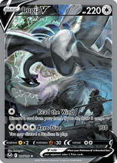 Lugia V card, Silver Tempest 186/195